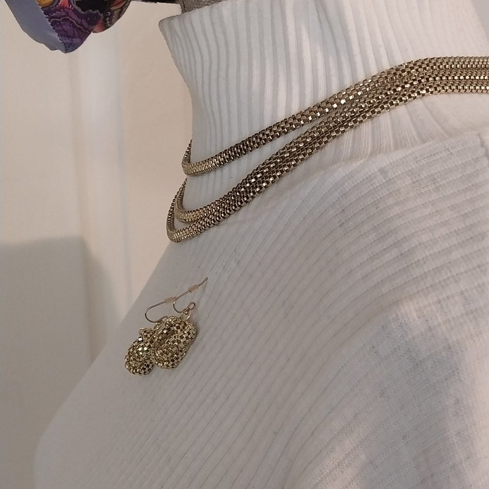 2956 Two Necklace with Earrings Lot - Picture 5 of 12